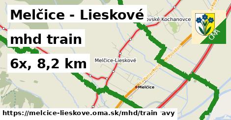 Melčice - Lieskové Doprava train 