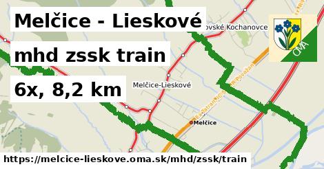 Melčice - Lieskové Doprava zssk train