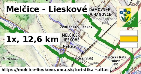Melčice - Lieskové Turistické trasy  