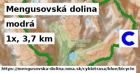 Mengusovská dolina Cyklotrasy modrá bicycle