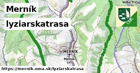 Merník Lyžiarske trasy  