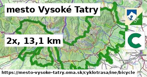 mesto Vysoké Tatry Cyklotrasy iná bicycle