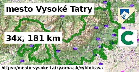mesto Vysoké Tatry Cyklotrasy  