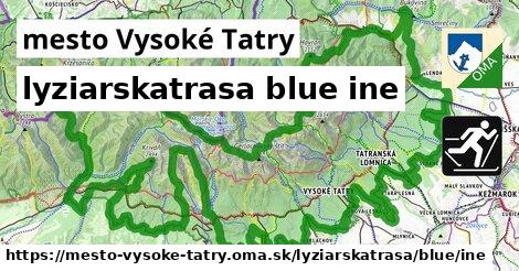 mesto Vysoké Tatry Lyžiarske trasy modrá iná