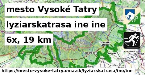 mesto Vysoké Tatry Lyžiarske trasy iná iná