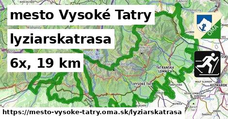 mesto Vysoké Tatry Lyžiarske trasy  