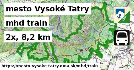 mesto Vysoké Tatry Doprava train 