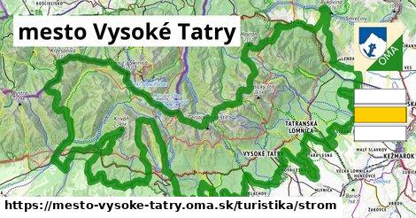 mesto Vysoké Tatry Turistické trasy strom 