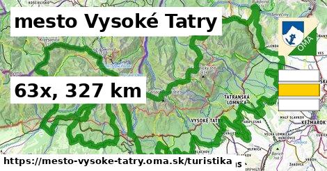 mesto Vysoké Tatry Turistické trasy  