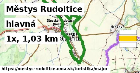 Městys Rudoltice Turistické trasy hlavná 