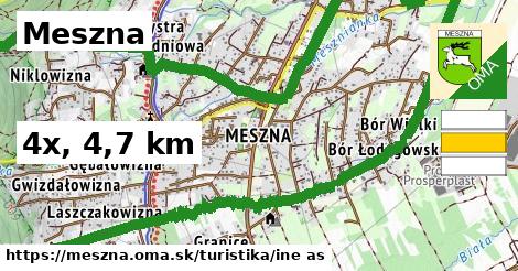 Meszna Turistické trasy iná 