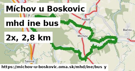 Míchov u Boskovic Doprava iná bus