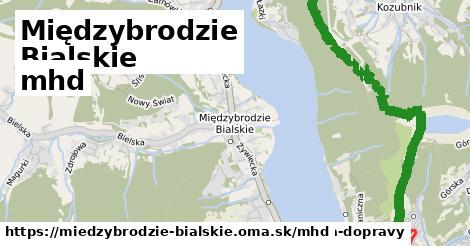 Międzybrodzie Bialskie Doprava  