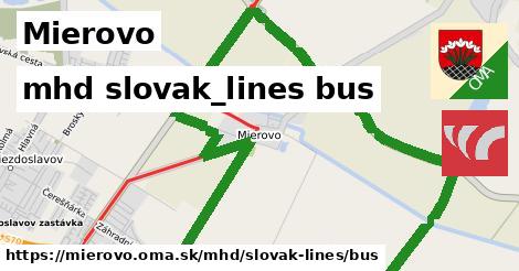 Mierovo Doprava slovak-lines bus