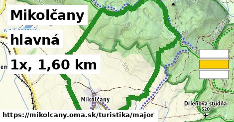 Mikolčany Turistické trasy hlavná 