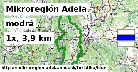 Mikroregión Adela Turistické trasy modrá 