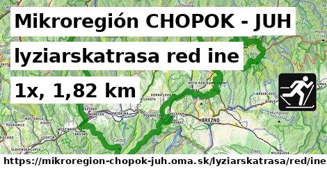 Mikroregión CHOPOK - JUH Lyžiarske trasy červená iná