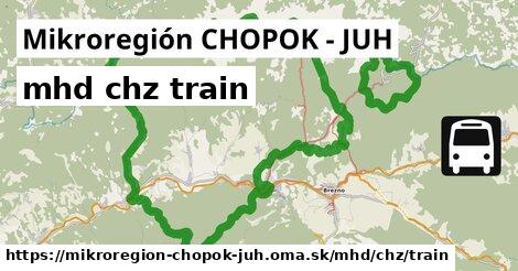 Mikroregión CHOPOK - JUH Doprava chz train
