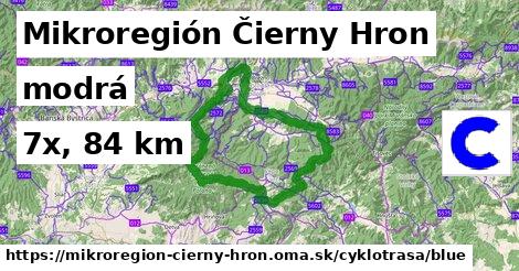 Mikroregión Čierny Hron Cyklotrasy modrá 