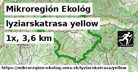 Mikroregión Ekológ Lyžiarske trasy žltá 