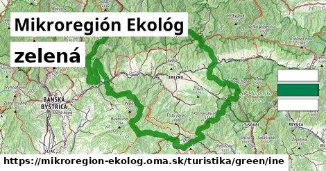 Mikroregión Ekológ Turistické trasy zelená iná