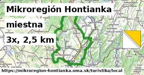 Mikroregión Hontianka Turistické trasy miestna 