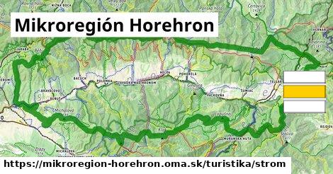 Mikroregión Horehron Turistické trasy strom 