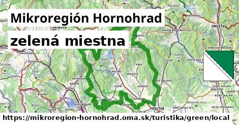 Mikroregión Hornohrad Turistické trasy zelená miestna