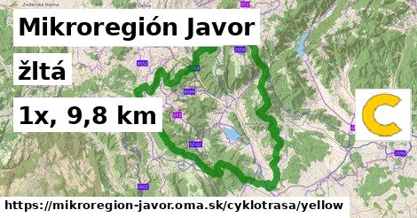 Mikroregión Javor Cyklotrasy žltá 