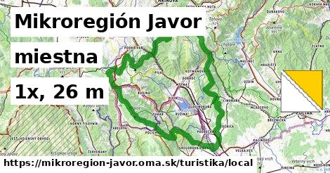 Mikroregión Javor Turistické trasy miestna 