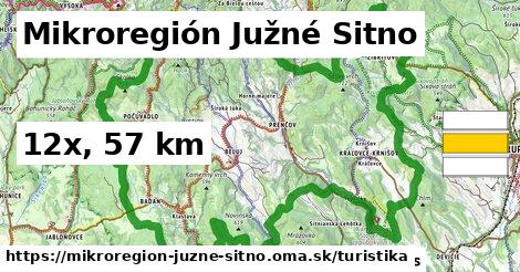Mikroregión Južné Sitno Turistické trasy  