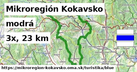 Mikroregión Kokavsko Turistické trasy modrá 