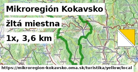 Mikroregión Kokavsko Turistické trasy žltá miestna