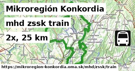Mikroregión Konkordia Doprava zssk train