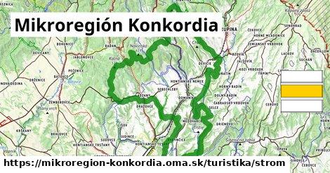 Mikroregión Konkordia Turistické trasy strom 