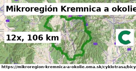 Mikroregión Kremnica a okolie Cyklotrasy bicycle 