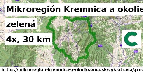 Mikroregión Kremnica a okolie Cyklotrasy zelená 