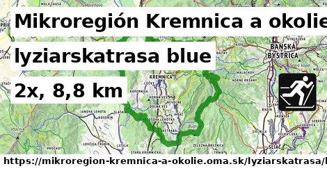 Mikroregión Kremnica a okolie Lyžiarske trasy modrá 