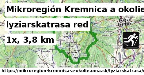 Mikroregión Kremnica a okolie Lyžiarske trasy červená 