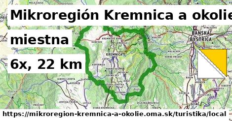 Mikroregión Kremnica a okolie Turistické trasy miestna 