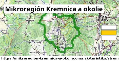 Mikroregión Kremnica a okolie Turistické trasy strom 