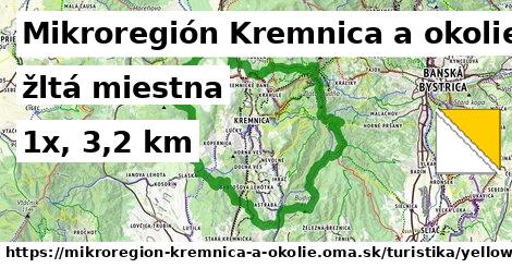 Mikroregión Kremnica a okolie Turistické trasy žltá miestna