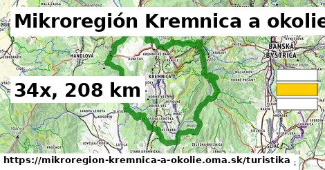 Mikroregión Kremnica a okolie Turistické trasy  