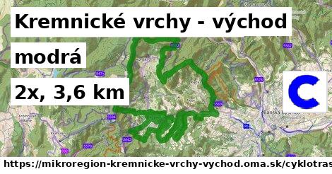 Kremnické vrchy - východ Cyklotrasy modrá 