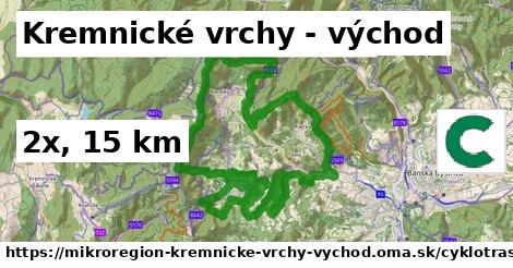 Kremnické vrchy - východ Cyklotrasy iná bicycle