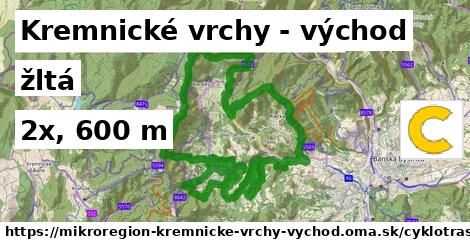 Kremnické vrchy - východ Cyklotrasy žltá bicycle