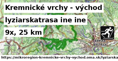 Kremnické vrchy - východ Lyžiarske trasy iná iná