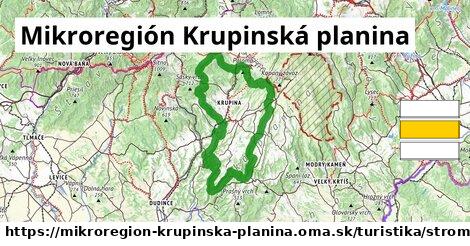 Mikroregión Krupinská planina Turistické trasy strom 