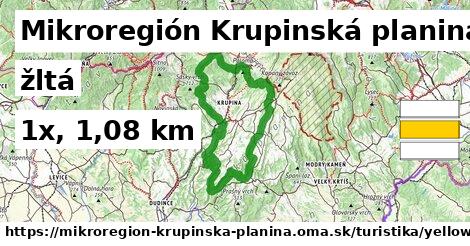 Mikroregión Krupinská planina Turistické trasy žltá 