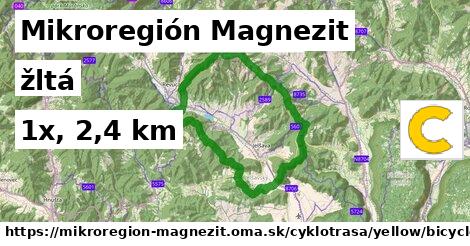 Mikroregión Magnezit Cyklotrasy žltá bicycle